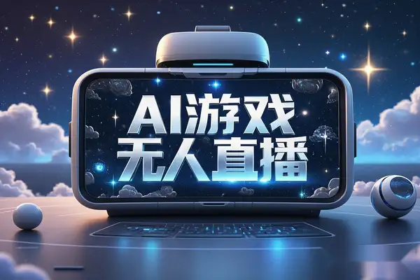 视频号AI游戏无人直播，官方授权，长期稳定收益