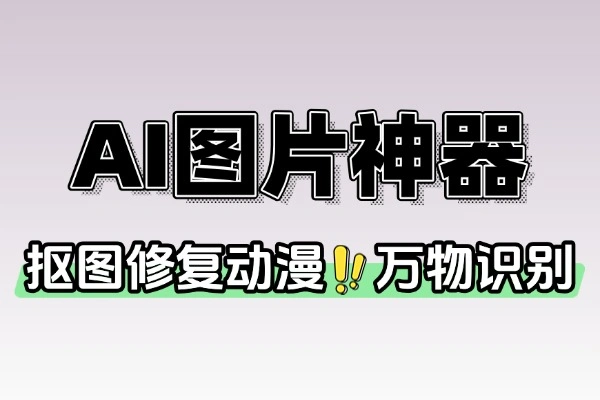 AI抠图人像修复动漫增强万物识别等无次数和使用限制